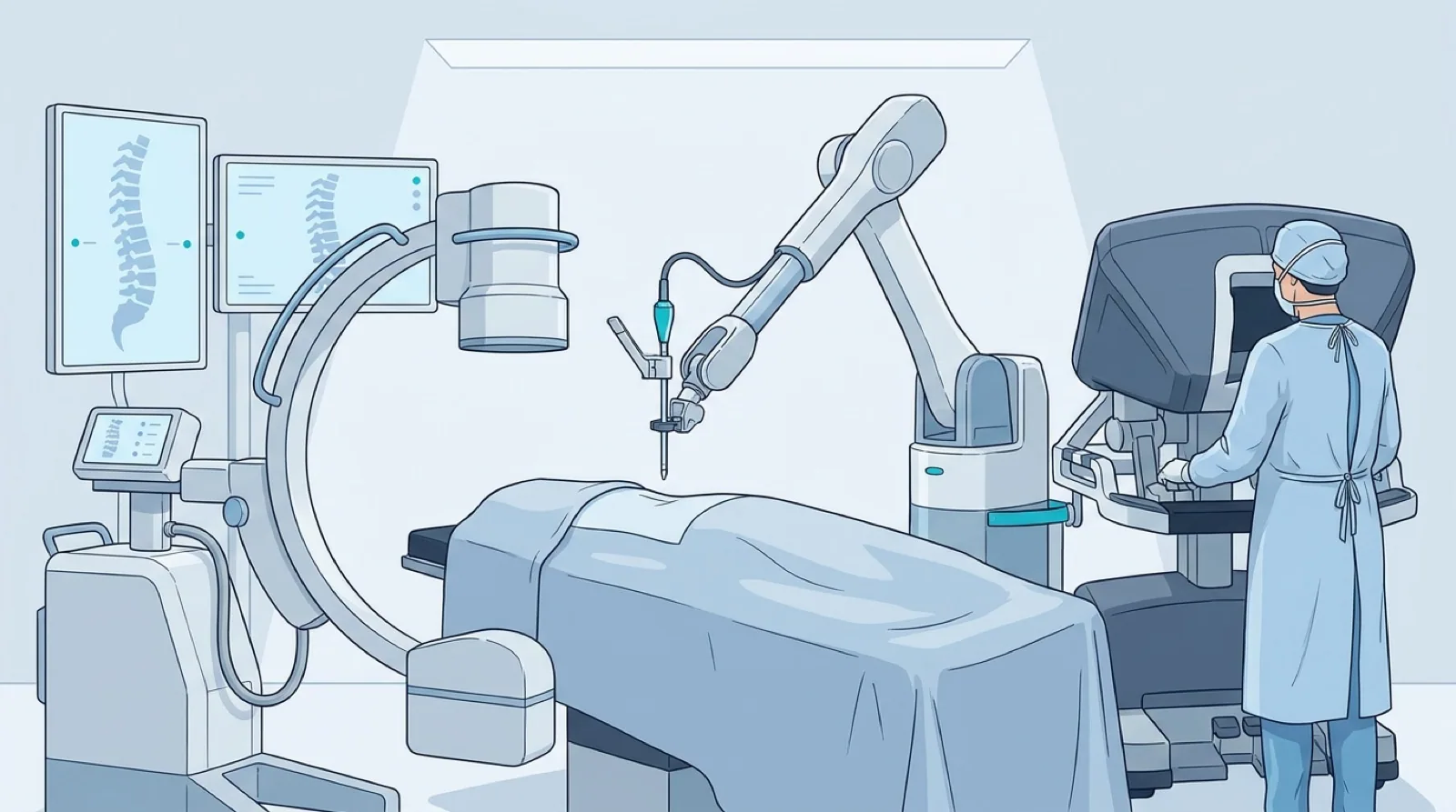 Robotik cerrahi ameliyat sırasında maruz kalınan radyasyon miktarını azaltır.